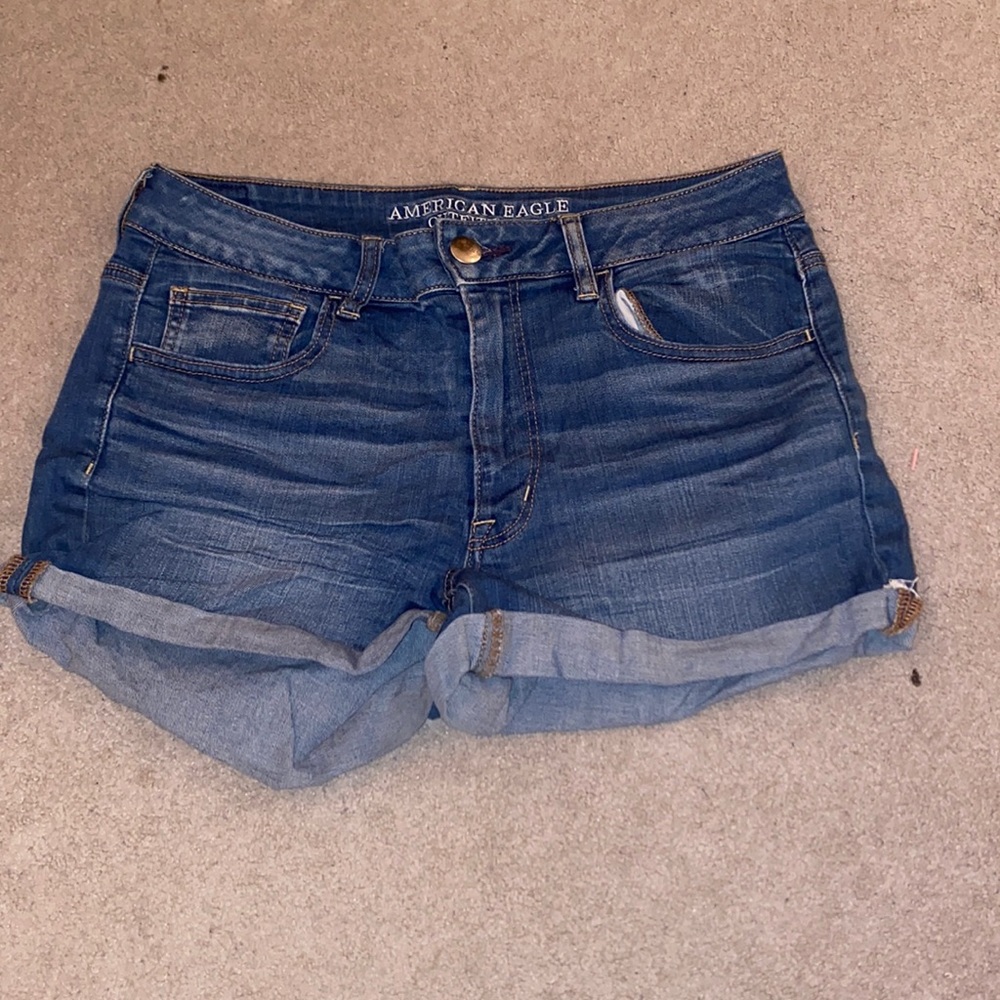 American Eagle jean blue Jean shorts size 12